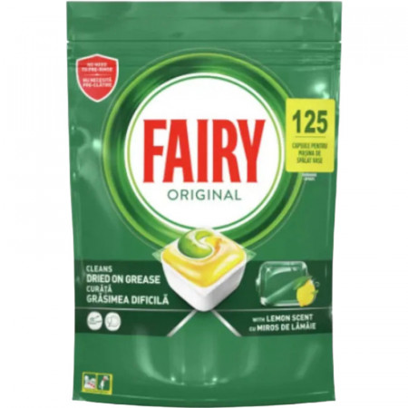 Fairy Original All in One Capsule pentru Masina de Spalat Vase pentru 125 Spalari