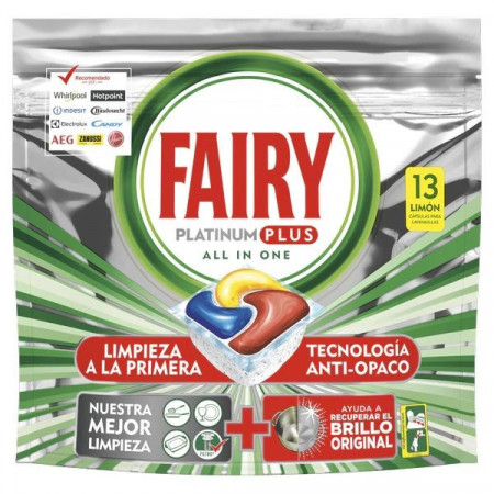 Fairy Platinum Plus Detergent Capsule pentru Masina de Spalat Vase cu Aroma de Lamaie pentru 13 Spalari 202g