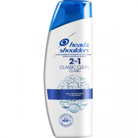 Head&Shoulders 2in1 Classic Clean Sampon Balsam Anti Matreata cu Antioxidanti 400ml