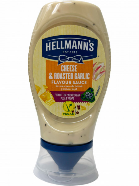 Hellmann's Sos cu Aroma de Branza si Aroma de Usturoi Copt 250ml