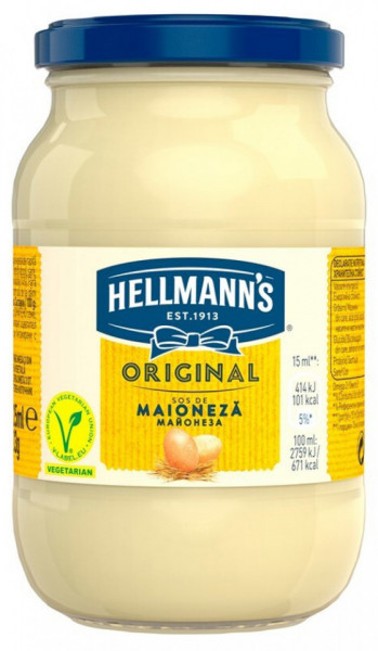 Hellmann's Sos de Maioneza Original cu 75% Grasime 210ml