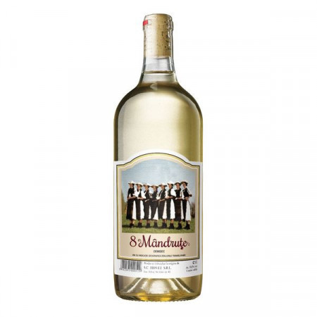 Jidvei 8 Mandrute Vin Alb Demisec 11.5% Alcool 1L