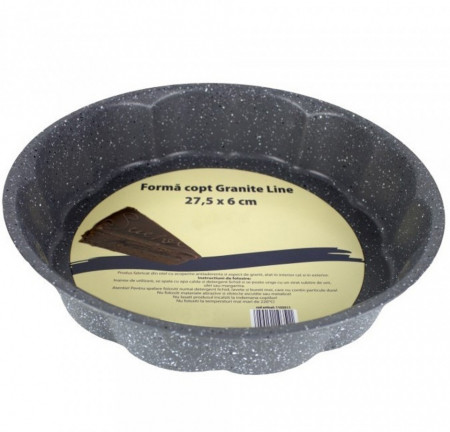 Kasemi Forma Rotunda pentru Copt din Granite 27.5x6cm