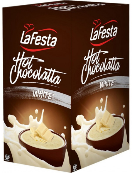 La Festa Hot Chocolatta White Ciocolata Calda Alba 10 buc x 25g