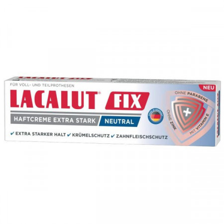 Lacalut Fix Neutral Crema Adeziva pentru Proteze Totale si Partiale 40g