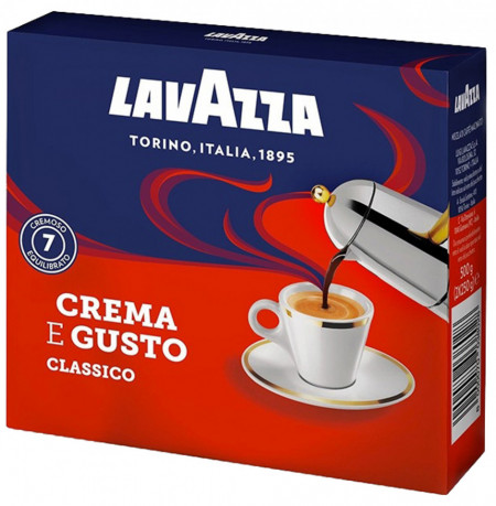 Lavazza Crema E Gusto Classico Cafea Macinata 2x250g
