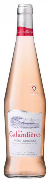 Les Calandieres Mediterranee Vin Rose Sec 12.5% Alcool 750ml