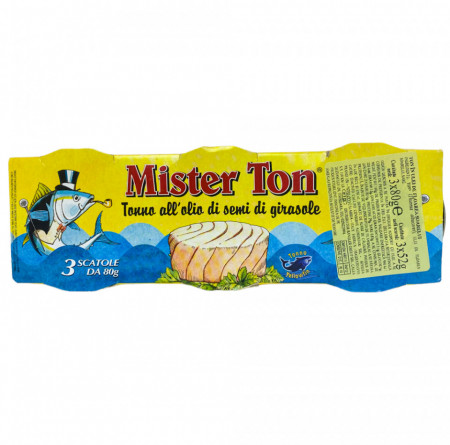 Mister Ton Ton in Ulei de Floarea Soarelui 3 buc x 80g