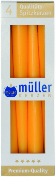 Muller Kerzen Set 4 Lumanari Conice Galbene