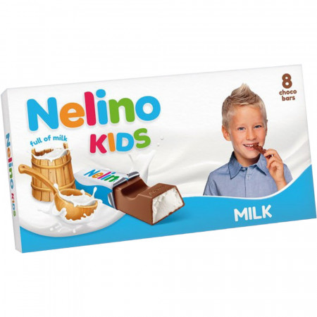 Nelino Kids Ciocolata cu Lapte cu umplutura de Lapte 100g