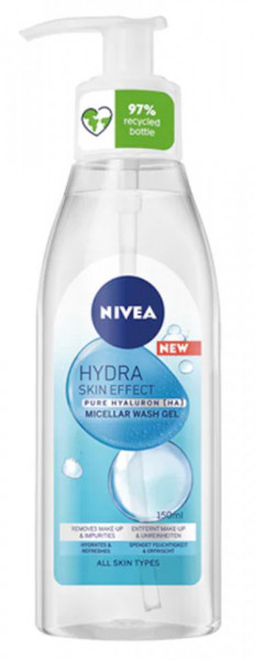 Nivea Hydra Skin Effect Gel de Curatare cu Hyaluron Pur 150ml