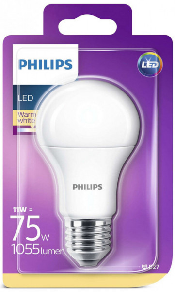 Philips Bec cu Led Alb Cald E27 75 11w