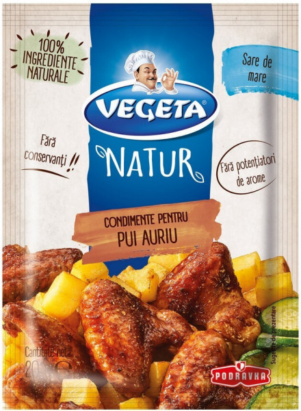Podravka Vegeta Natur Condimente pentru Pui Auriu 20g