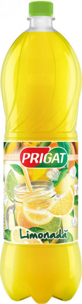 Prigat Limonada Bautura Racoritoare Necarbonatata cu Suc de Portocala Lamaie si Lamaie Verde 1.75L