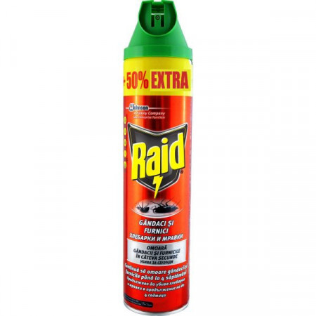 Raid Spray pentru Gandaci si Furnici 600ml