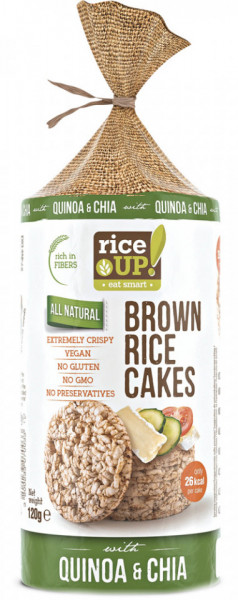 Rice Up Rondele de Orez cu Chia Quinoa Popped 120g