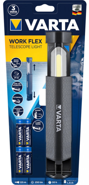 Varta Lanterna Work Flex Telescope Light