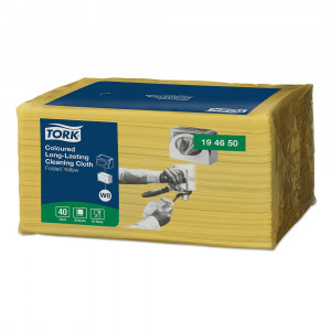 Lavete profesionale de curatare Tork Galbene Long-Lasting - Img 1