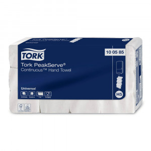 Prosoape de hartie pentru stergerea mainilor Tork PeakServe® Continuous™ 1 Pliu 410 Buc/Pac - Img 3