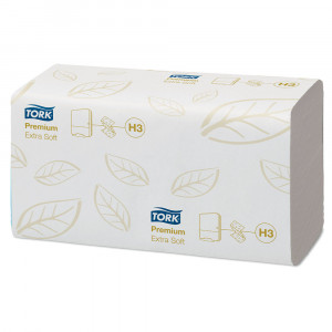 Servetele Tork albe pliate Extra Soft Premium 2 straturi 200Buc/Pac - Img 1