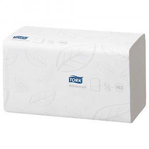 Servetele Tork albe pliate Advanced 2 Pliuri 250 Buc/Pac - Img 1