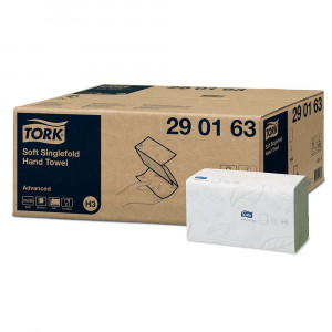 Servetele Tork albe pliate gofrate 2 pliuri 250Buc/Pac - Img 2
