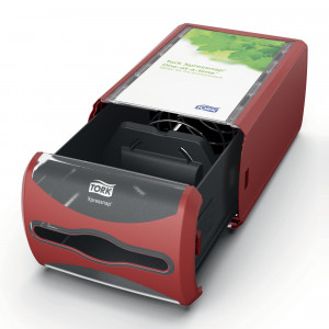 Dispenser de servetele de masa Tork Xpressnap® Countertop Rosu - Img 3