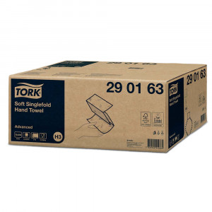 Servetele Tork albe pliate gofrate 2 pliuri 250Buc/Pac - Img 3