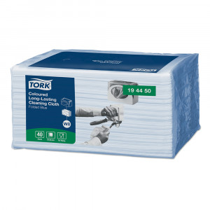 Lavete profesionale de curatare Tork Albastre Long-Lasting - Img 1