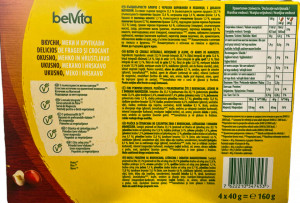 Belvita Baton cu Cereale Integrale, Merisoare si Alune cu Adaos de Magneziu 160g - Img 2