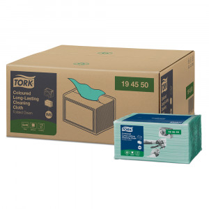 Lavete profesionale de curatare Tork Verzi Long-Lasting - Img 2