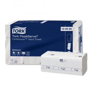 Prosoape de hartie pentru stergerea mainilor Tork PeakServe® Continuous™ 1 Pliu 410 Buc/Pac - Img 2