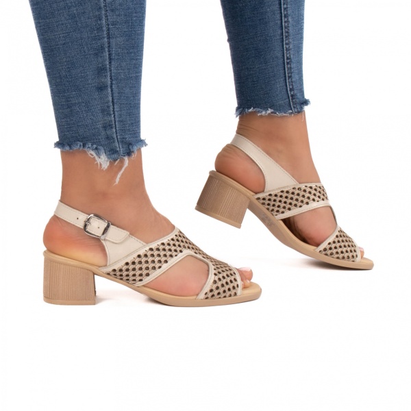 Sandale dama 703 bej