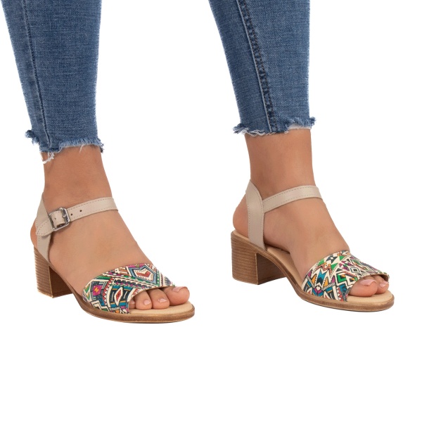 Sandale dama 957 bej T
