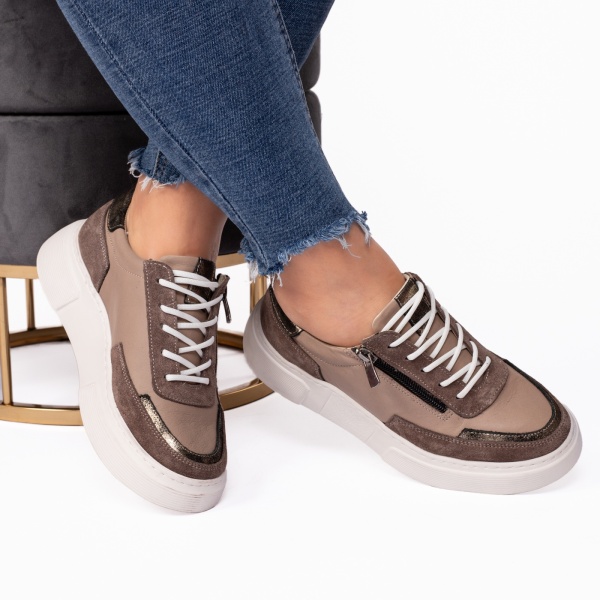 Pantofi dama casual 4229 nude