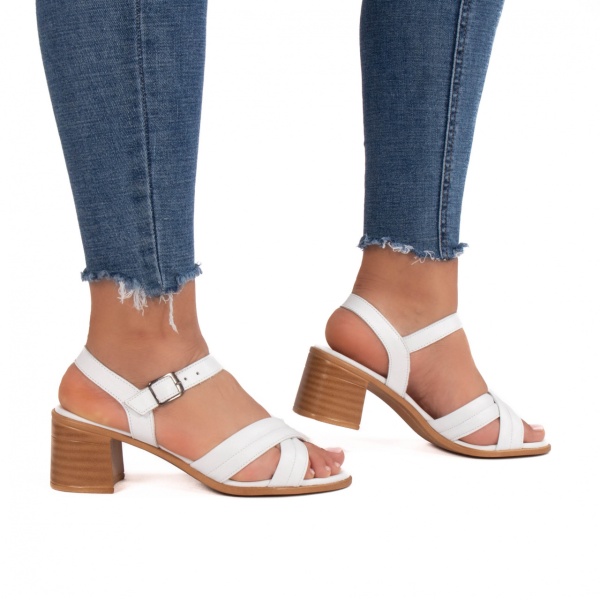 Sandale dama 429 alb