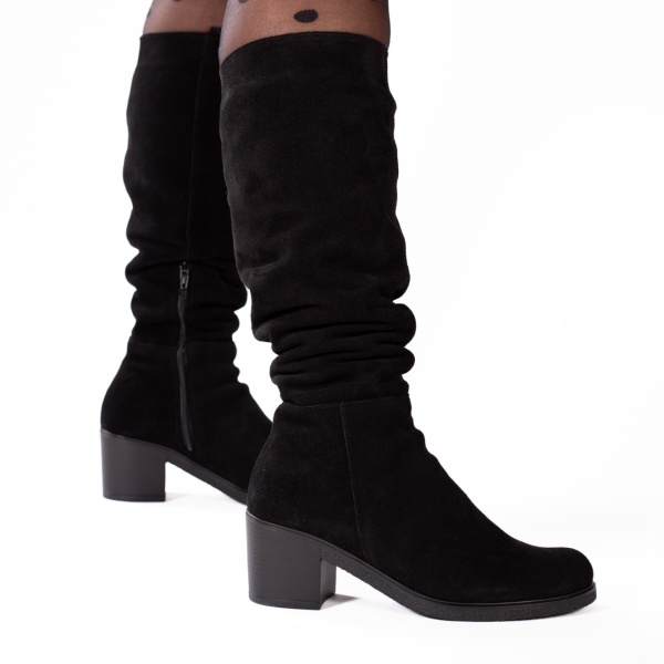 Cizme dama 800 negru velur