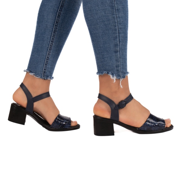 Sandale dama 957 albastru lac