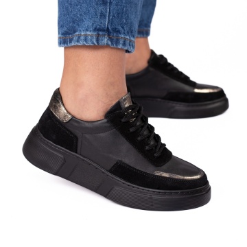 Pantofi casual dama 4228 negru - Img 1