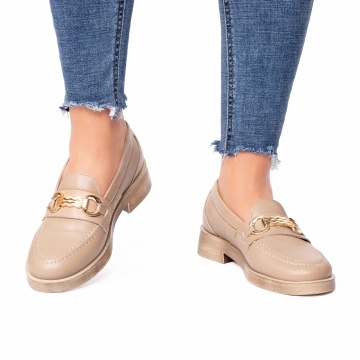Pantofi dama casual Ale bej - Img 3