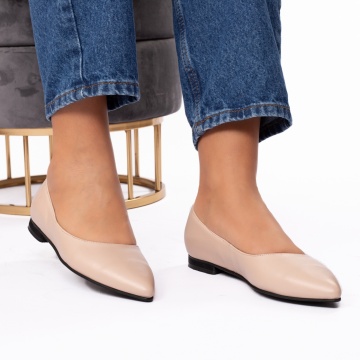 Pantofi dama casual 307 nude - Img 2