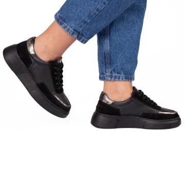 Pantofi casual dama 4228 negru - Img 3