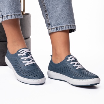 Pantofi dama casual 127 bleumarin - Img 2