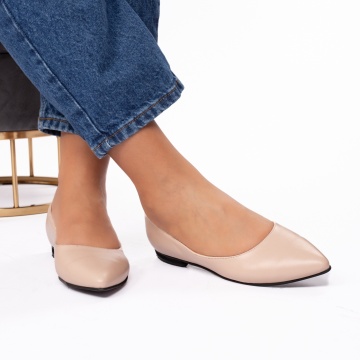 Pantofi dama casual 307 nude - Img 1