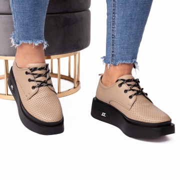 Pantofi dama casual 2050 L bej - Img 1