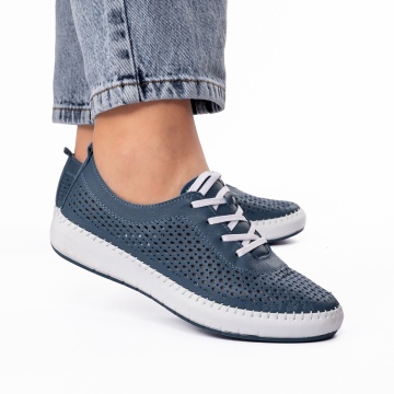 Pantofi dama casual 127 bleumarin - Img 1