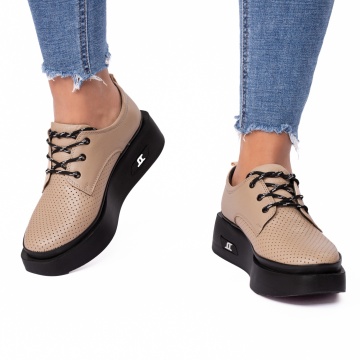 Pantofi dama casual 2050 L bej - Img 2