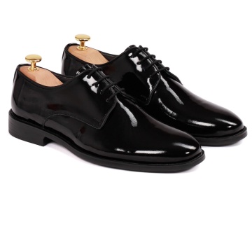 Pantofi eleganti barbati 029 negru lac - Img 2