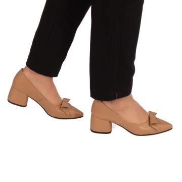 Pantofi eleganti dama 1455 crem - Img 2