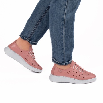 Pantofi dama casual 010 pudra - Img 1